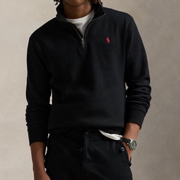 Polo Ralph Lauren Pima Cotton Quarterzip Sweater - Picture 1 of 8